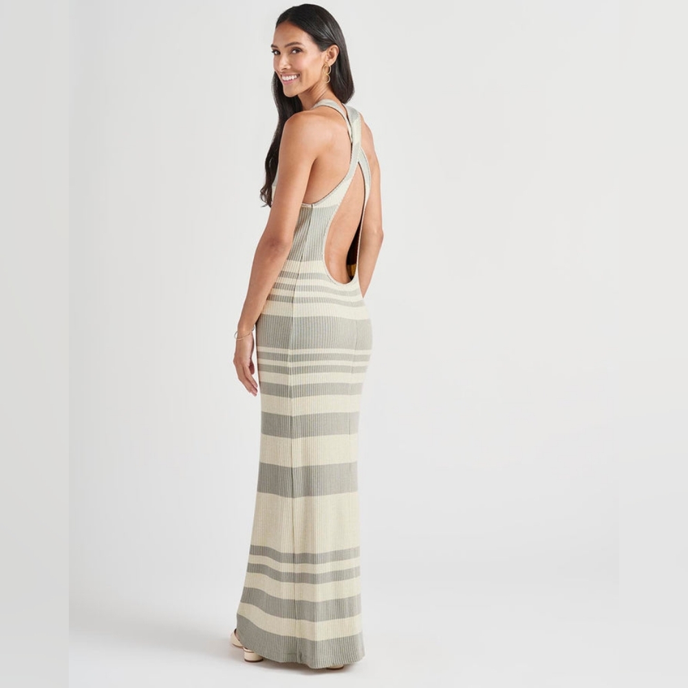 NWT Splendid Coco Metallic Maxi Dress - M